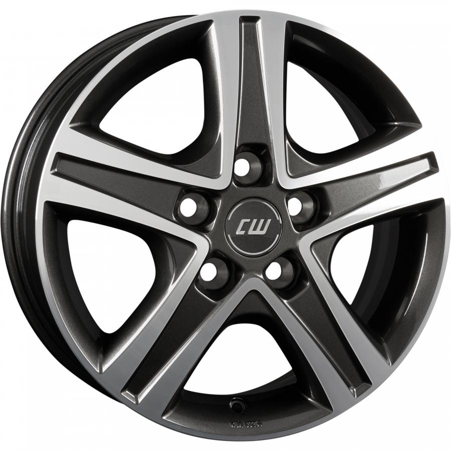 Artikelbild 1 des Artikels “Aluminiumfelge CWD, Fiat Ducato, Light-Chassis, 1320 kg, mistral anthracite polished glossy, 6 x 16